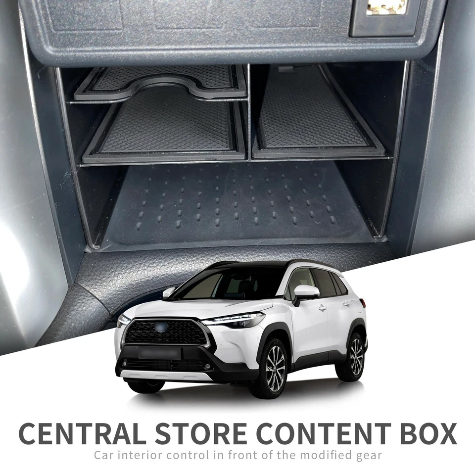 LUCKEASY for Toyota Corolla Cross 2022-2024 Car Storage Box Central Console Tidying Organizer Case Tray Interior Accessories