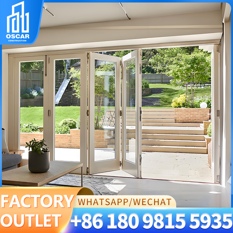 HDSAFE Portas deslizantes de alumínio preto para escritório, para casas, interior, fechamento suave, 4 painéis, porta de vidro deslizante, sistema de trilhos