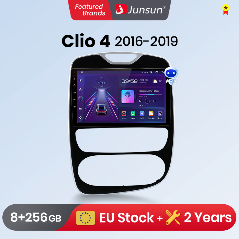 Junsun-Autoradio Android CarPlay, Systèmes Intelligents, Stéréo, Limitation, GPS, Renault Clio 4, ZOE, 2016-2017