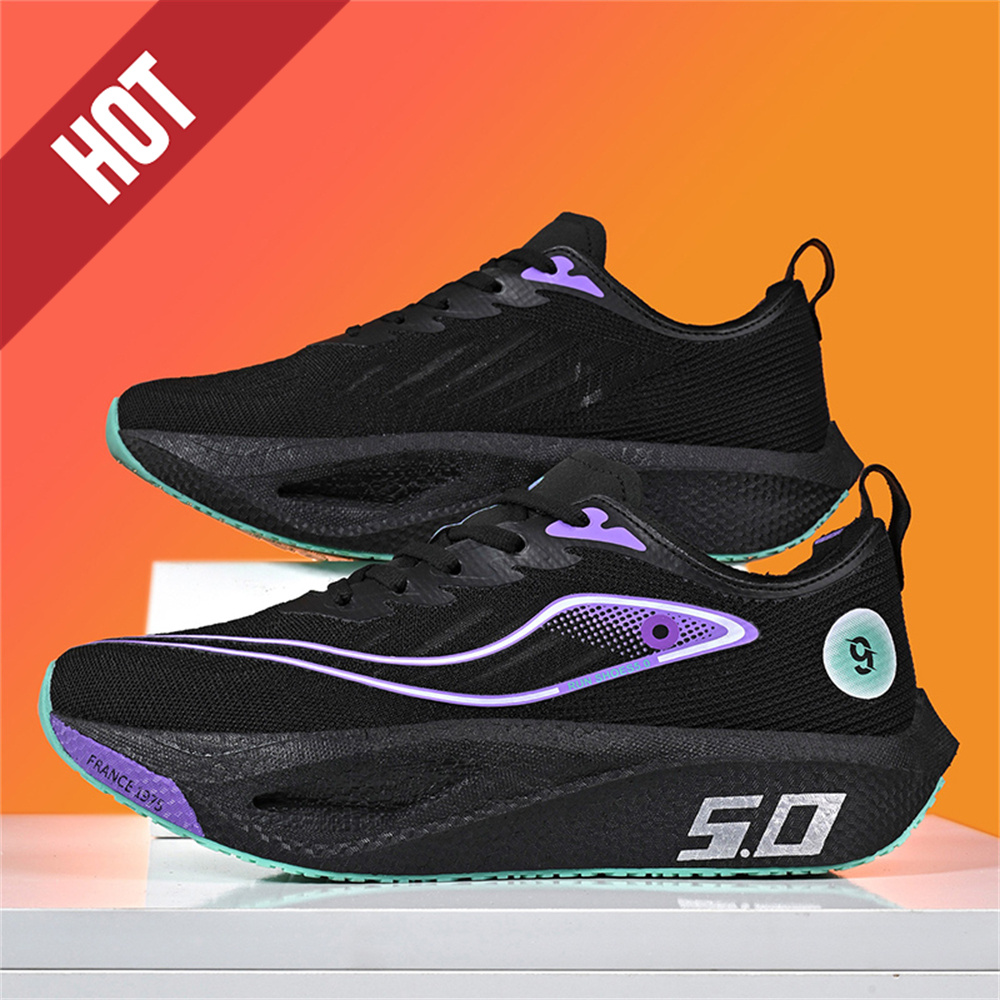 Scarpe da Corsa con Piastra in Carbonio Speciali per Maratona, Sneakers Sportive Traspiranti Leggere e Comode per Uomo e Donna, Antiscivolo