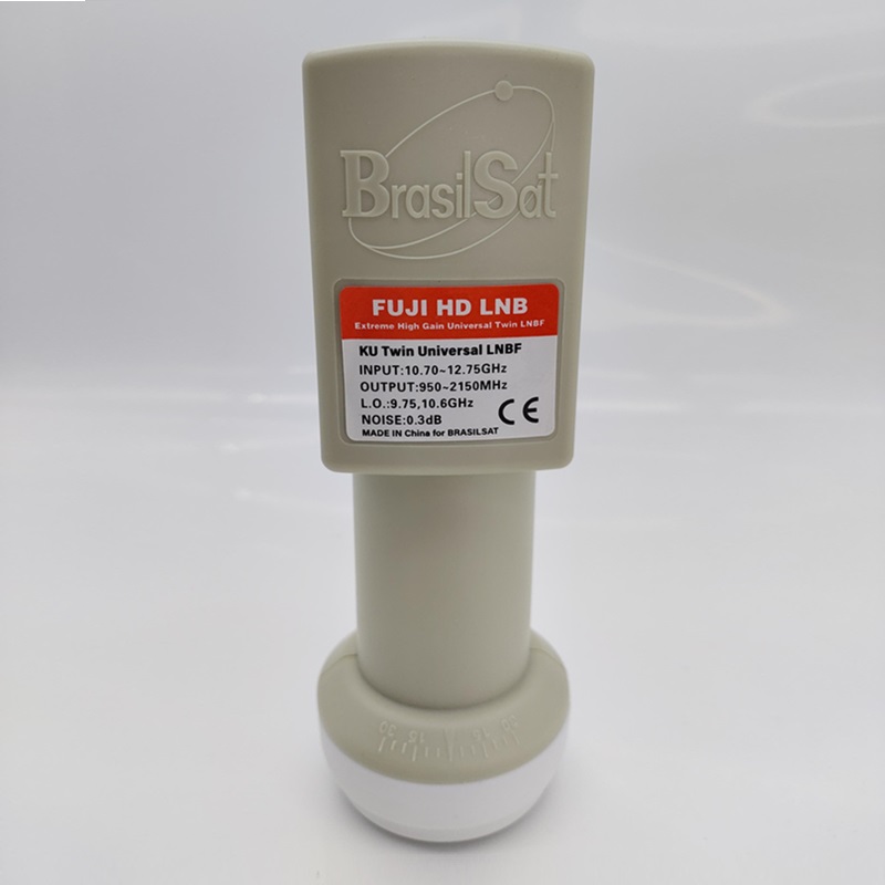 BrasilSat FUJI HD LNB Mejor Señal Digital HD Universal KU Banda Única LNB Alta ganancia Satélite de bajo ruido LNB