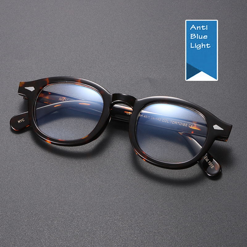 Anti Blue Light Eyeglasses Men Johnny Depp Lemtosh Glasses Women Computer Goggles Clear Lens Luxury Brand Vintage Acetate Frame