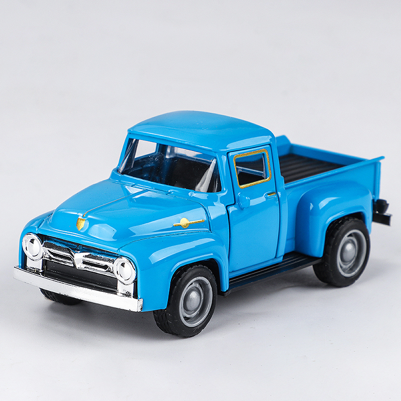 Mainan Truk Logam Skala 1/43 Miniatur untuk Anak-Anak - Hadiah Natal Tahun Baru Dekorasi Rumah Kantor Model Kendaraan Koleksi