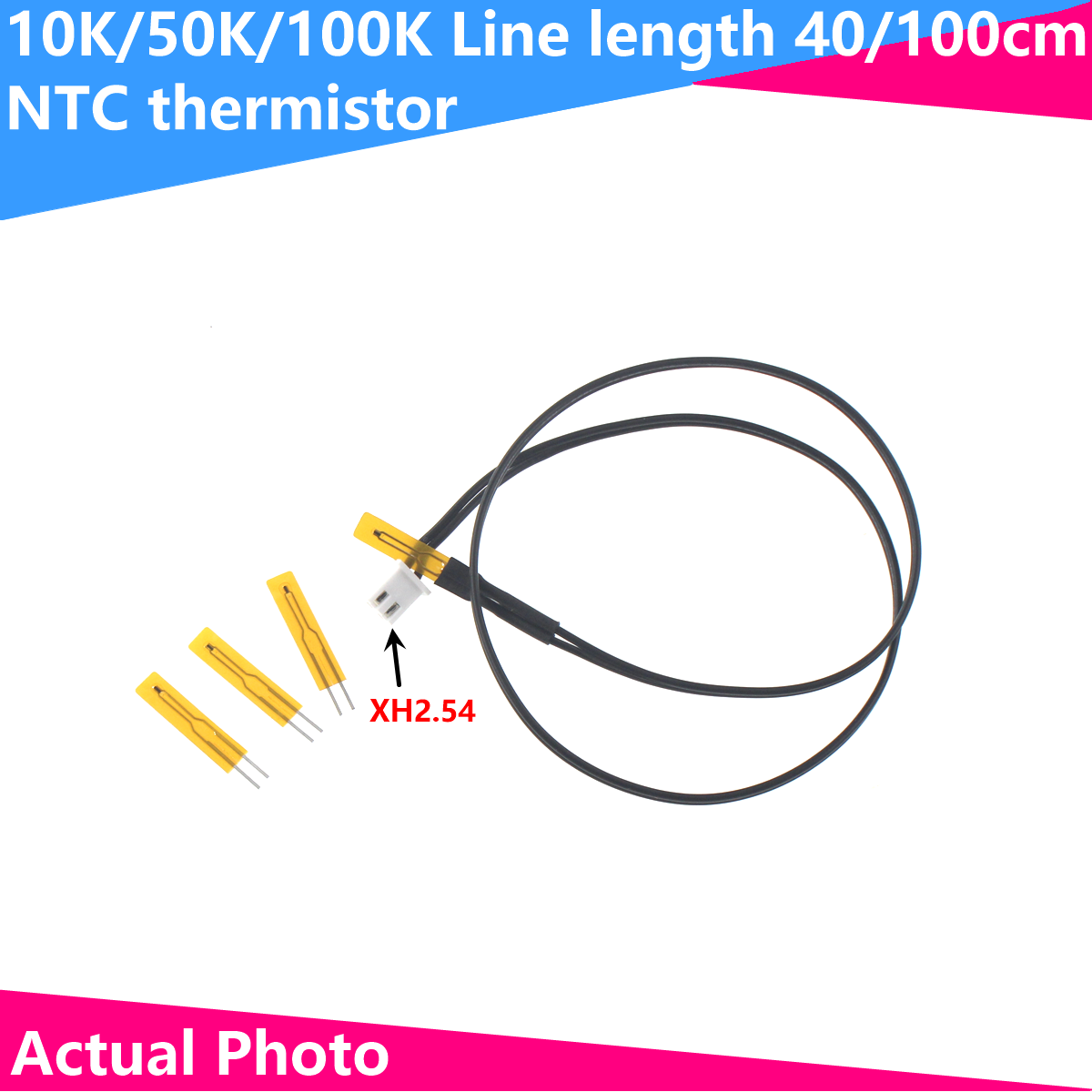 Capteur de température MF55 NTC, sonde à thermistance à couche mince, 10K, 50K, 100K, 1%, tête de mesure de température de surface Tec55