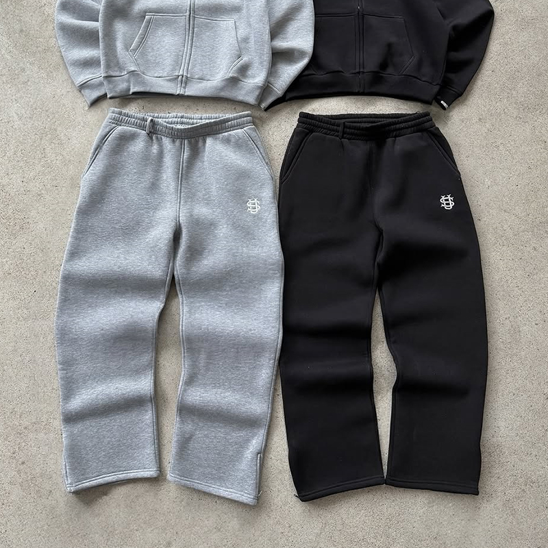 Pantaloni sportivi con cerniera con coulisse autunnale tinta unita Casual High Street Hip-Hop Rap Street Pantaloni a vita alta stile Y2K