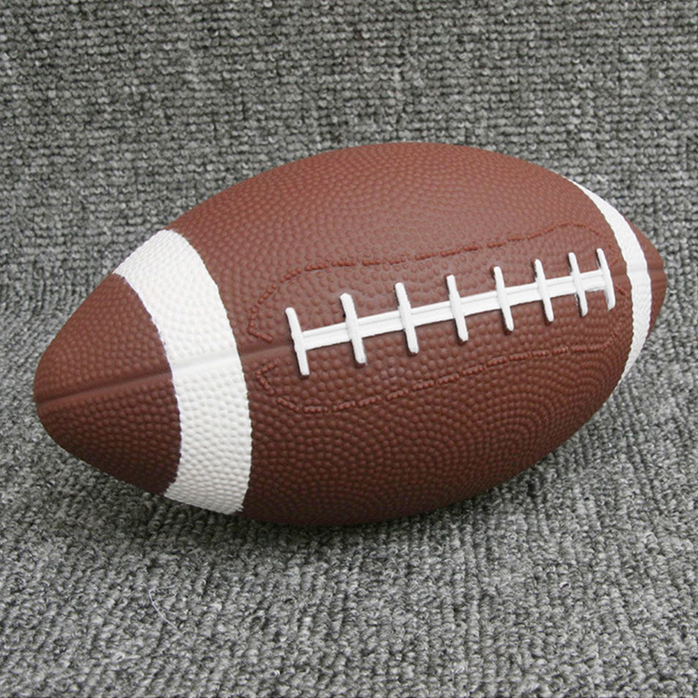 Bola Rugby kecil untuk anak, mainan dapat ditiup bola Rugby Amerika remaja, bola permainan anak antiselip untuk mengajar anak-anak