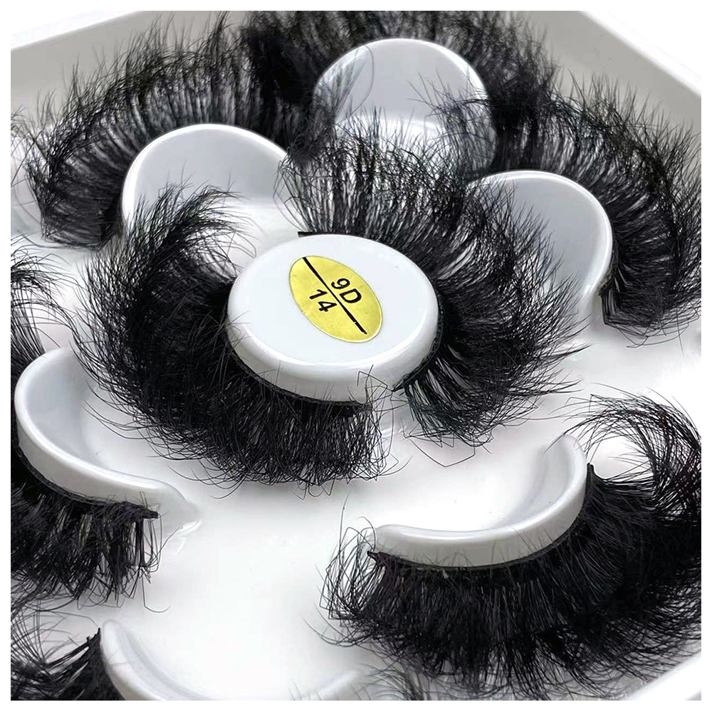 5 Paar 25mm 3D Mink Wimperextensions Bulk Russische Rol Pluizige Natuurlijke Nepwimpers Dramatische Mink Wimpers Make-up Tools Groothandel Wimpers
