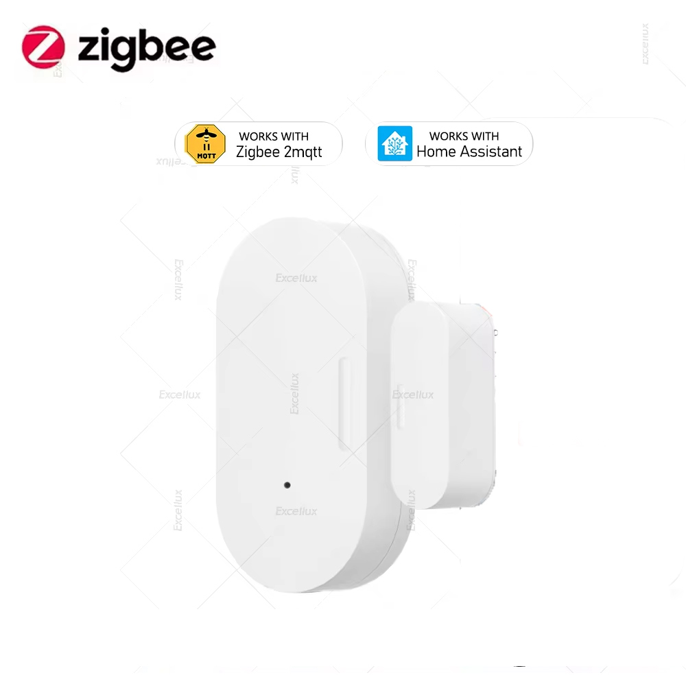 Zigbee เซ็นเซอร์ประตูหน้าต่างประตูเปิดปิดขโมยเครื่องตรวจจับแม่เหล็กทํางานร่วมกับ Alexa Google Home Automation Z2M Home Assistant