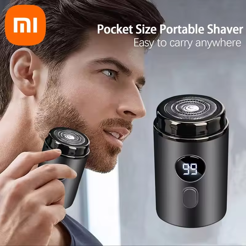 Xiaomi-男性と女性のためのポータブル電気シェーバー,ミニLEDデジタルディスプレイ,充電式,タイプC充電,車,家庭用かみそり
