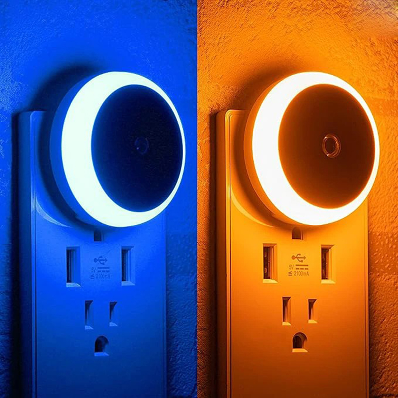 LED-Nachtlicht zum Einstecken in der Dämmerung bis zum Morgengrauen, intelligenter Sensor, automatisches Dim-in-Wand-Nachtlampe für Badezimmer, Flur, Küche, Treppe, Schlafzimmer