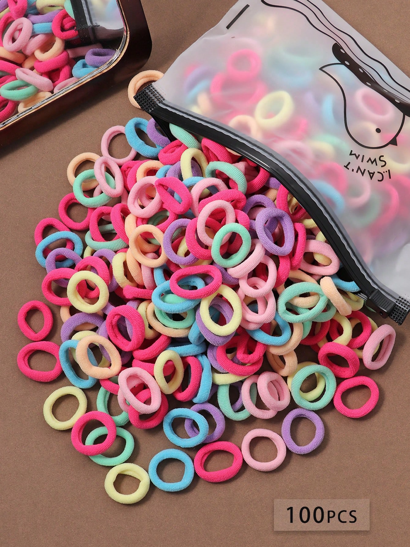 100/200/300/500 stuks Y2K Effen Haarbandjes Voor Dagelijks Gebruik Voor Vrouwen Kapsels Casual, Vrouwelijke Hoofdaccessoires, Vrouwelijke Haaraccessoires
