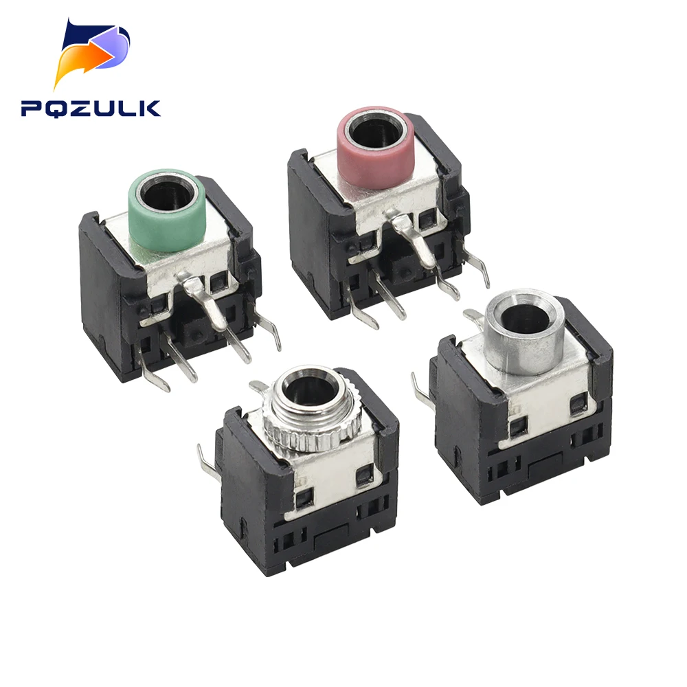 10PCS PJ306 PJ-306 Headphones Plug Female 3.5MM Headphone Socket Double Track Socket Stereo Socket