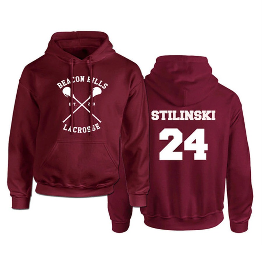 Sudaderas con capucha de lobo adolescente STILINSKI 24 LAHEY 14 MCCALL 11 moda sudaderas con estampado 3D hombres mujeres Sudadera con capucha de gran tamaño jerseys chándal