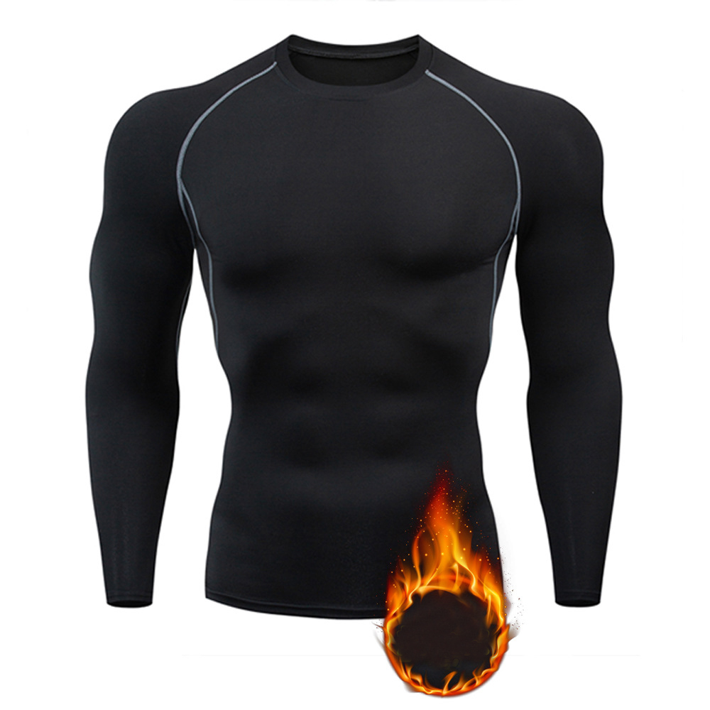 Ropa interior térmica larga y cálida para hombre, camiseta de fútbol de lana, blusa térmica para hombre, Tops elásticos, pijamas, ropa para hombre 3XL