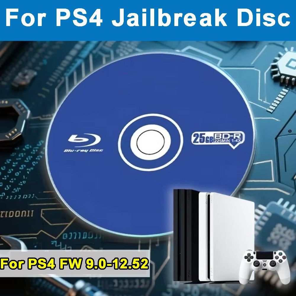 Para firmware 9,0-12,52 disco de BD-JB No necesita PC 1 clic de bota todo en uno Jailbreak Disc Homebrew Play juegos de respaldo para PS4
