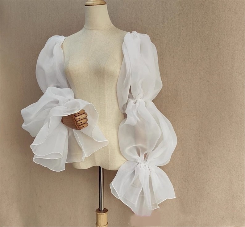 푹신한 Organza 웨딩 장갑 신부 슬리브 공식 파티 신부 장갑 여성 신부 슬리브 여성 액세서리 맞춤 제작