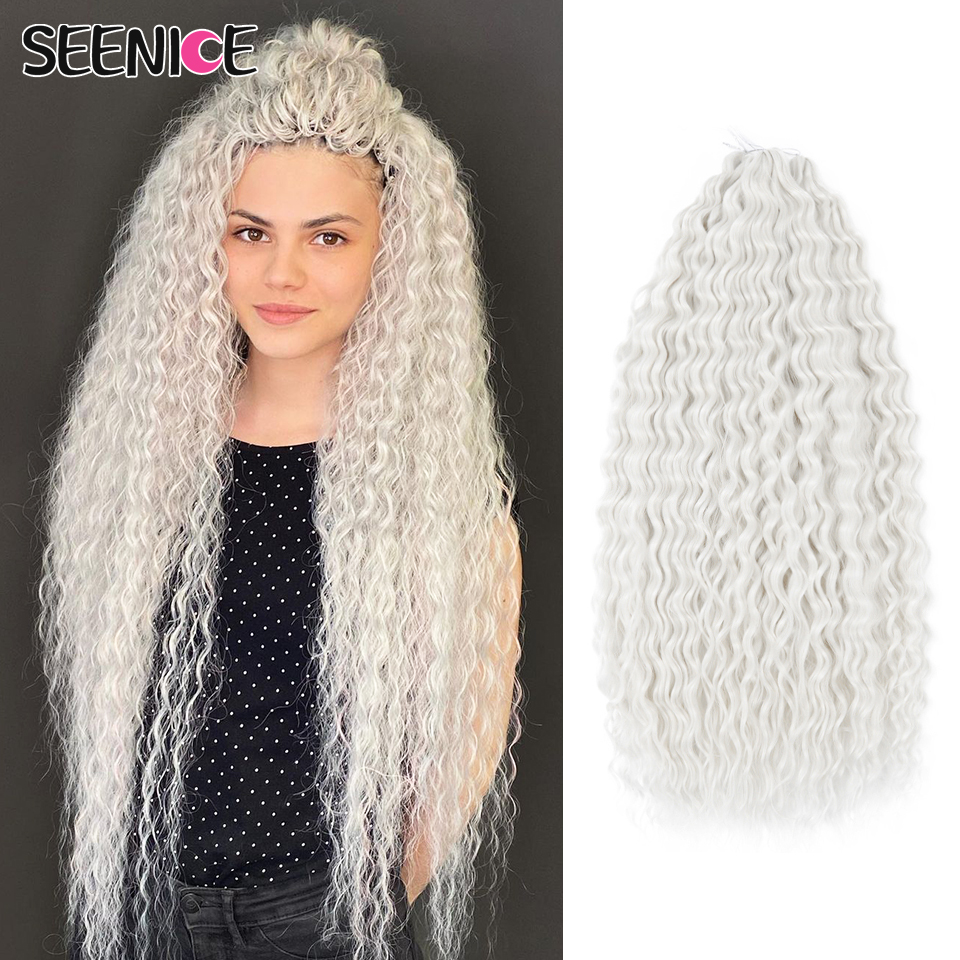 Ariel Curl vague profonde torsion Crochet cheveux naturel synthétique Afro boucles Crochet tresses Ombre tressage Extensions de cheveux pour les femmes