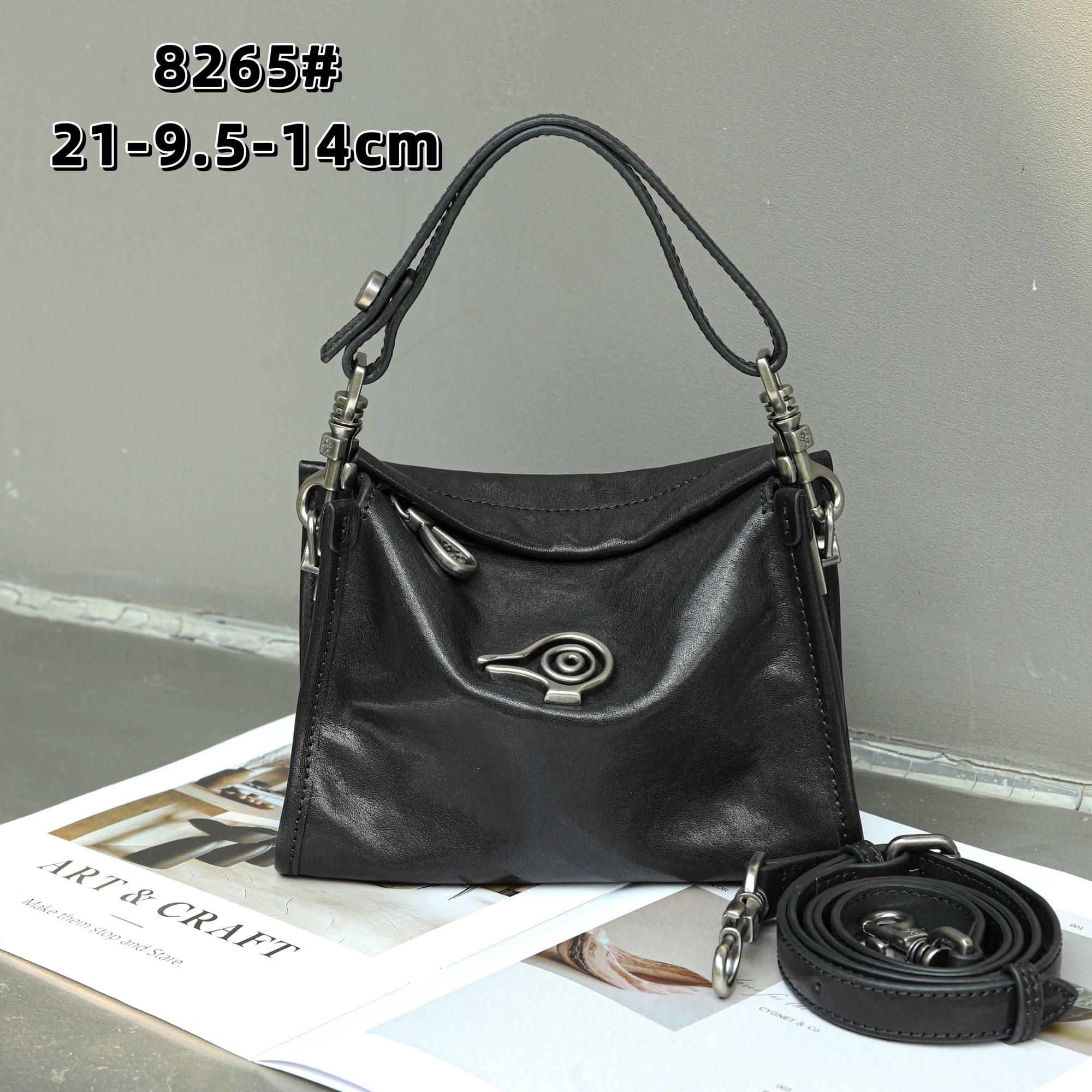 Bolsa Transversal Feminina Orabird de Couro Genuíno com Alça Superior Macia, Bolsa de Mão com Logotipo Metálico Exclusivo, Mini Bolsa de Ombro de Designer para o Dia a Dia