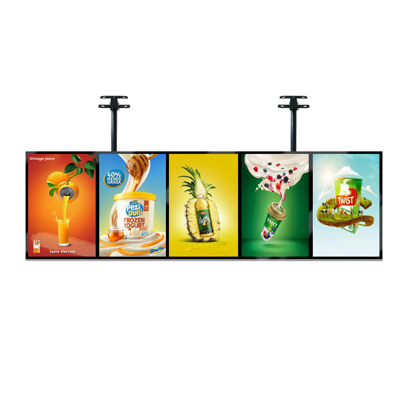 Pantalla LCD de Alta Definición de 43 Pulgadas, Doble Cara, para Publicidad, Colgante, Delgada, Doble Pantalla Vertical