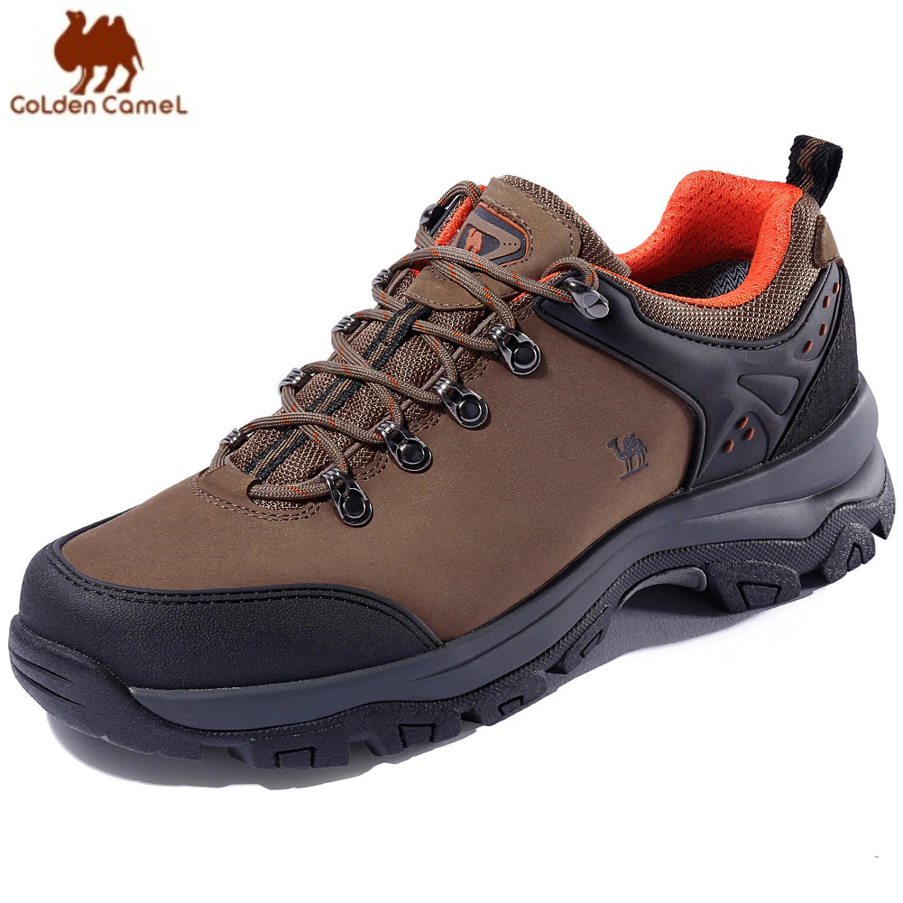 GOLDEN CAMEL – chaussures de randonnée imperméables en cuir pour hommes, baskets basses d'extérieur pour la marche, nouvelle collection printemps 2023