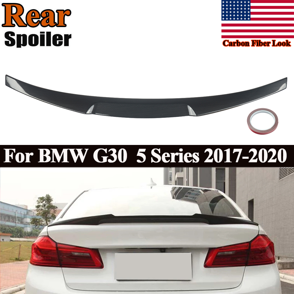 M4 Stile Posteriore Ali di Coda In Fibra di Carbonio Look Per BMW G30 540i 530i 530e 2017-2023 Tronco Posteriore Spoiler Ala di Plastica ABS Magickit