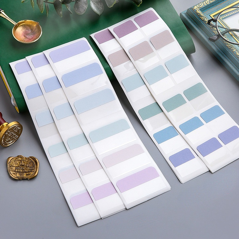 240/120/60 Uds. Pestañas de índice reposicionables adhesivas multicolores banderas para páginas marcadores de libros notas de lectura