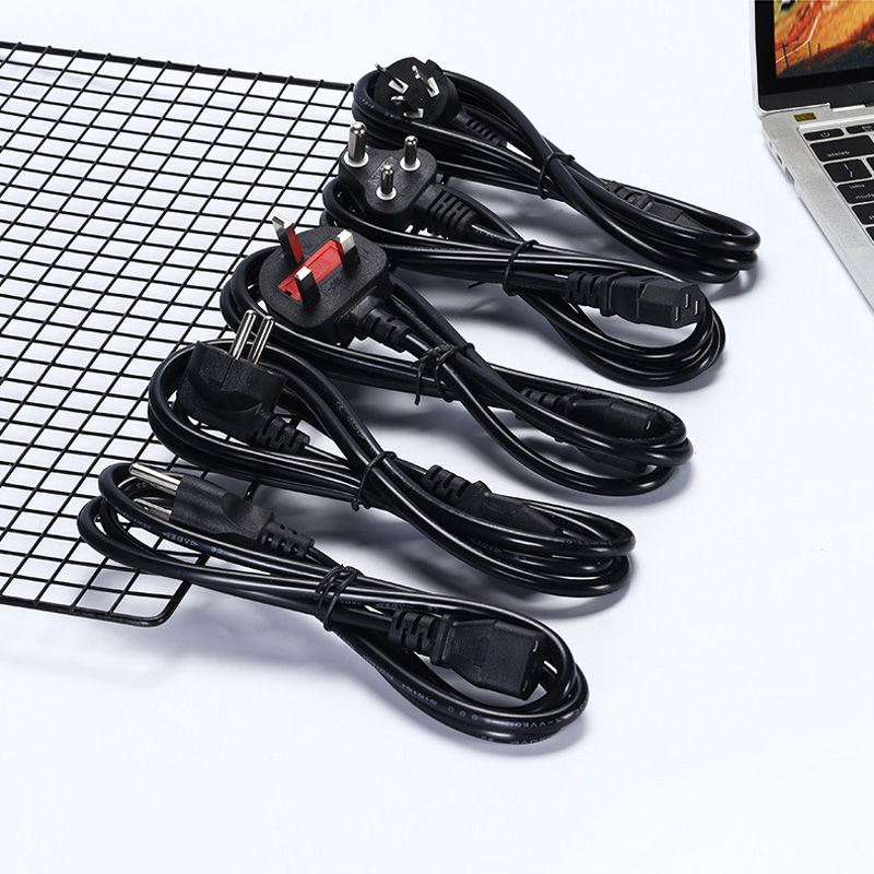 AC85V-265V 10A 1,5 M/3M 3PIN Cable UE EE. UU. Reino Unido AU enchufe IEC C13 C13 a C14 Cable adaptador de corriente de extensión para Monitor de PC de escritorio Dell