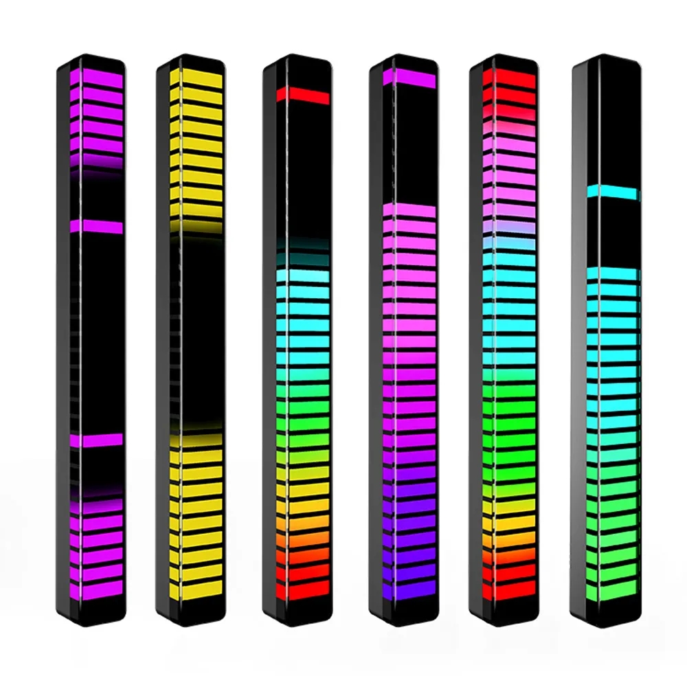 16/32/40Led RGB sonido controlado niveles de música luz APP Control recargable música ritmo barra de luz coche juegos luz nocturna