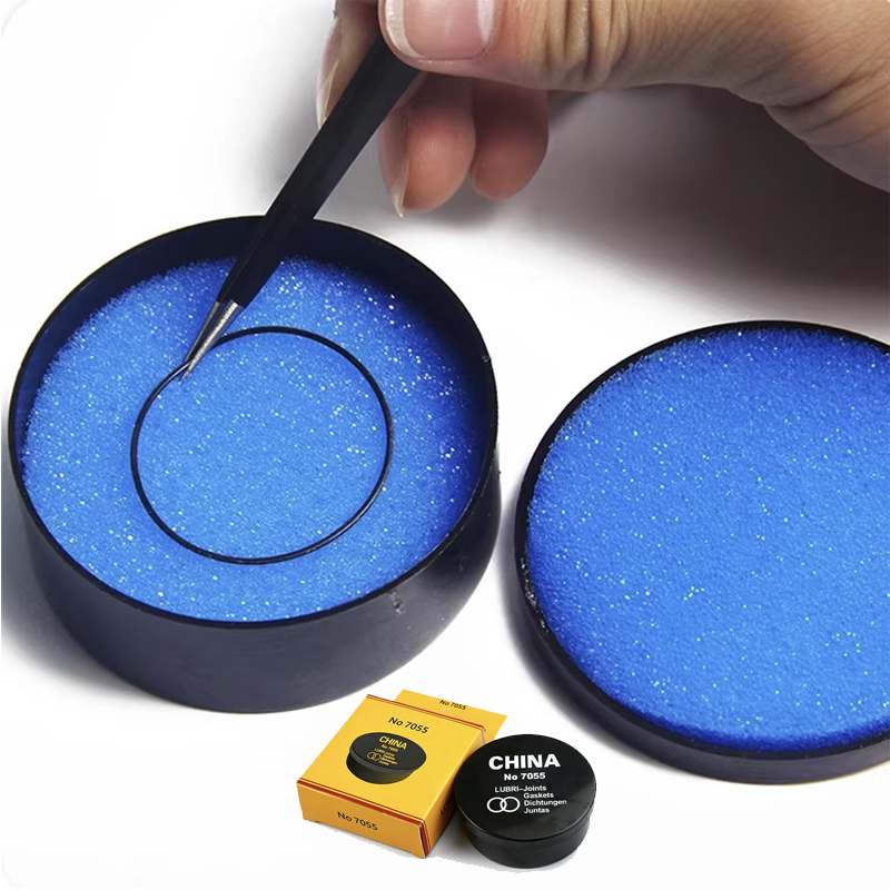 Boîtier de joint torique arrière de montre, boîte à huile étanche, couronne de montre, joint torique, joint de graisse en Silicone, outil de réparation de lubrifiant