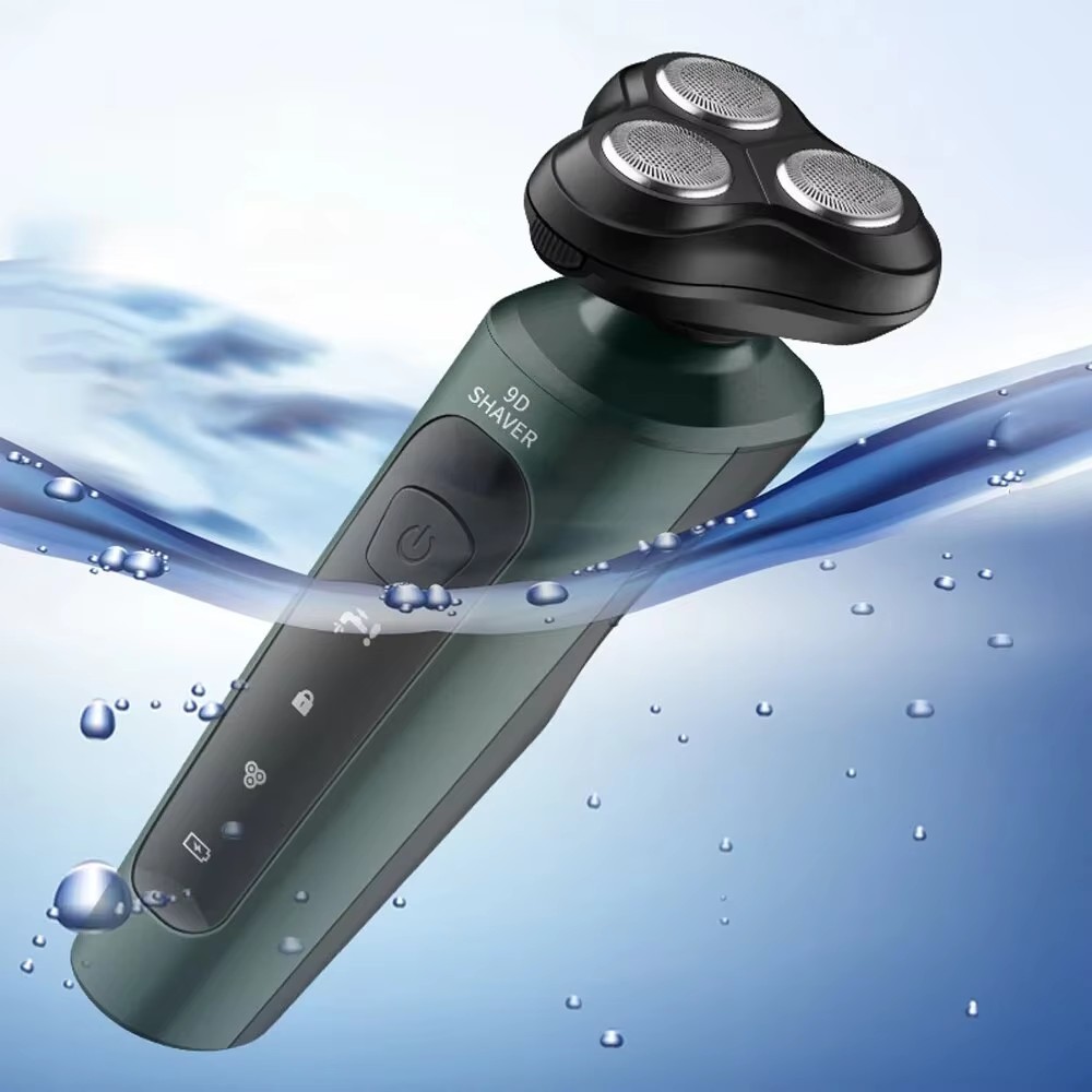 New 9D Electric Shaver USB Car-montado de alta potência Full-body Wash Beard Knife Quatro-em-um recarregável Navalha