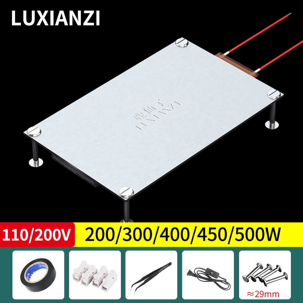 LUXIANZI อลูมิเนียม LED Remover BGA Desoldering Station PTC Fever แผ่นอุ่น LCD Strip ชิปซ่อมเทอร์โมแผ่นความร้อน