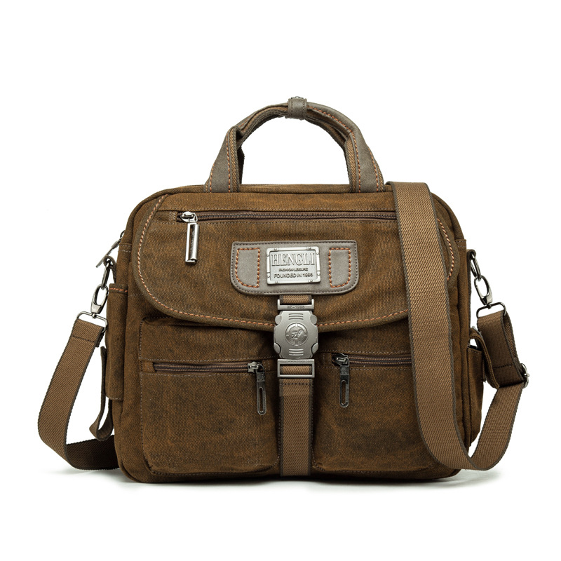 Retro Leinwand Umhängetaschen Multifunktion Männer Schulter Aktentasche Freizeit reise Handtasche Toolkit Vintage Paket Hammer