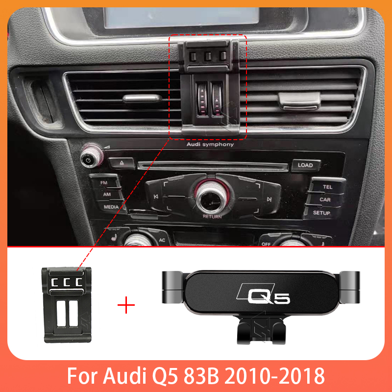 Telefono Holde Auto Per Audi Q5 8R 2010 2011 2012 2013 - 2018 Supporto Mobile Speciale Staffa Fissa GPS Base di Montaggio Supporto Interno Acc