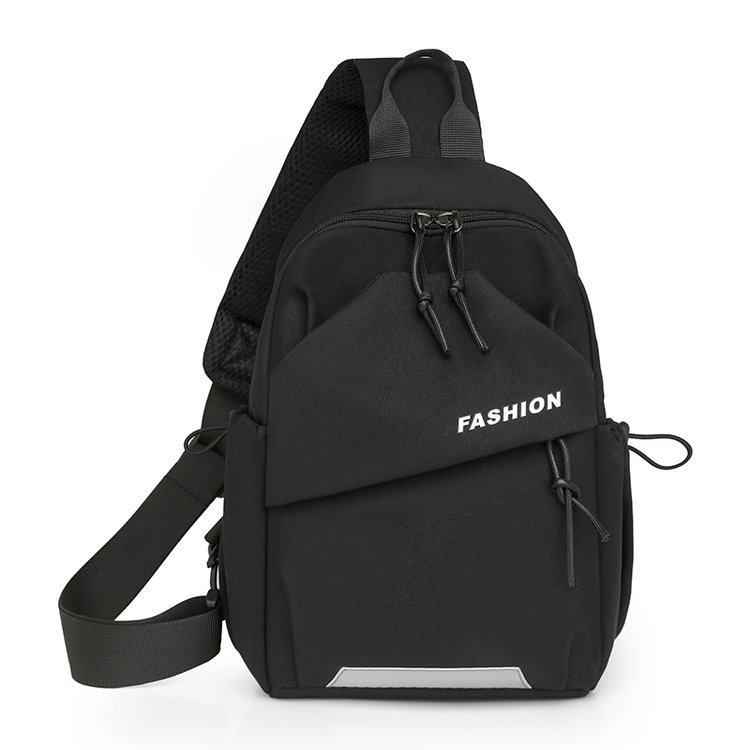 Bolsa Transversal de ande Capacidade em Tecido Ox para Homens, Bolsa de Peito Casual Impermeável, Bolsa de Ombro de Laz...