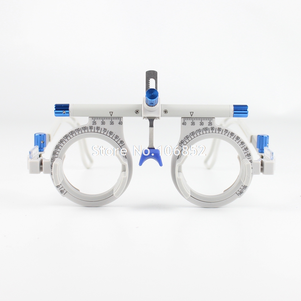 Cadre de lentille d'essai optique universel de qualité, outil de laboratoire ophtalmique, poids léger entièrement réglable