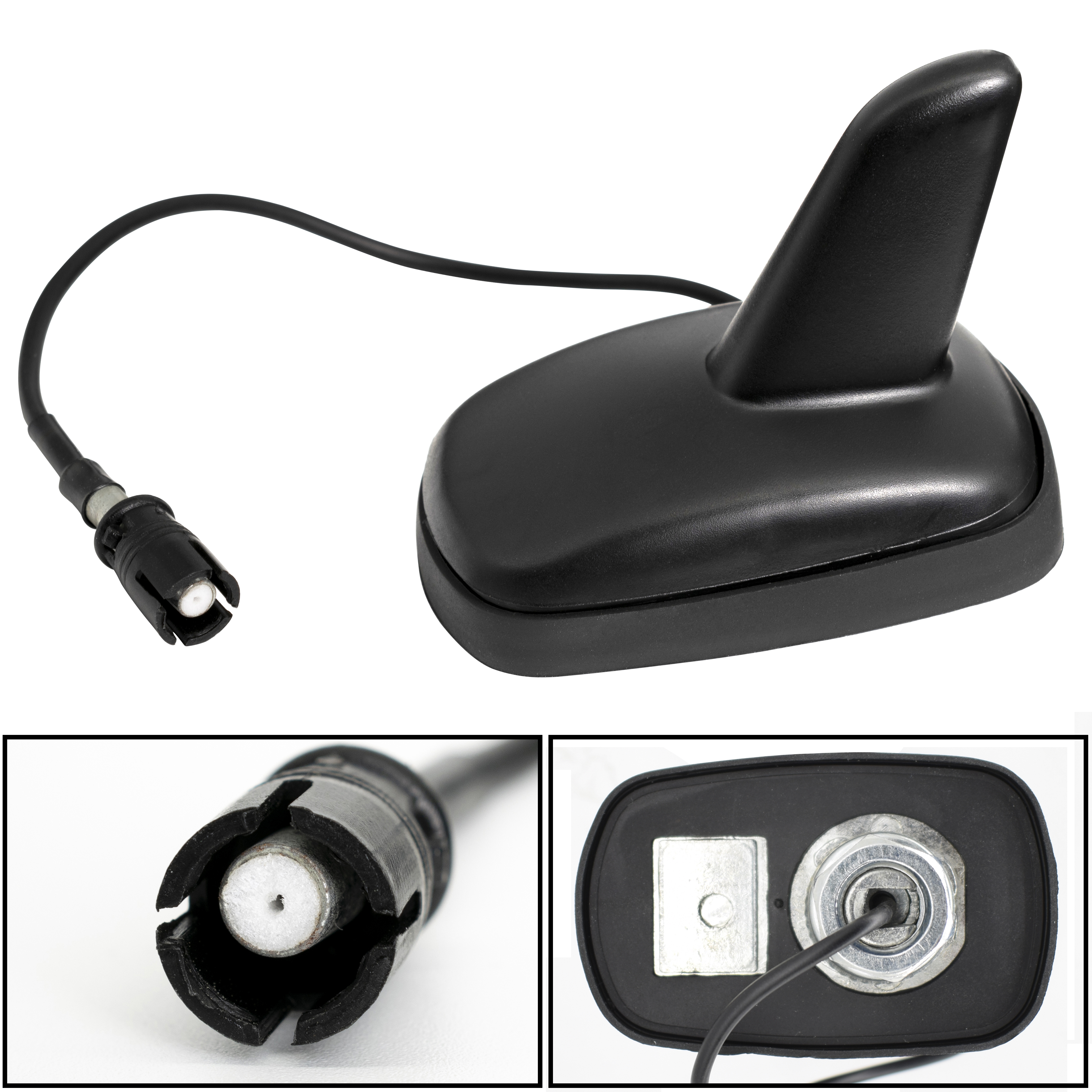 Antena samochodowa z płetwą rekina na dachu Must AM FM z wtyczką do VW Golf Audi A3 A4 A6 Seat Ibiza Skoda Octavia Stylizacja samochodu