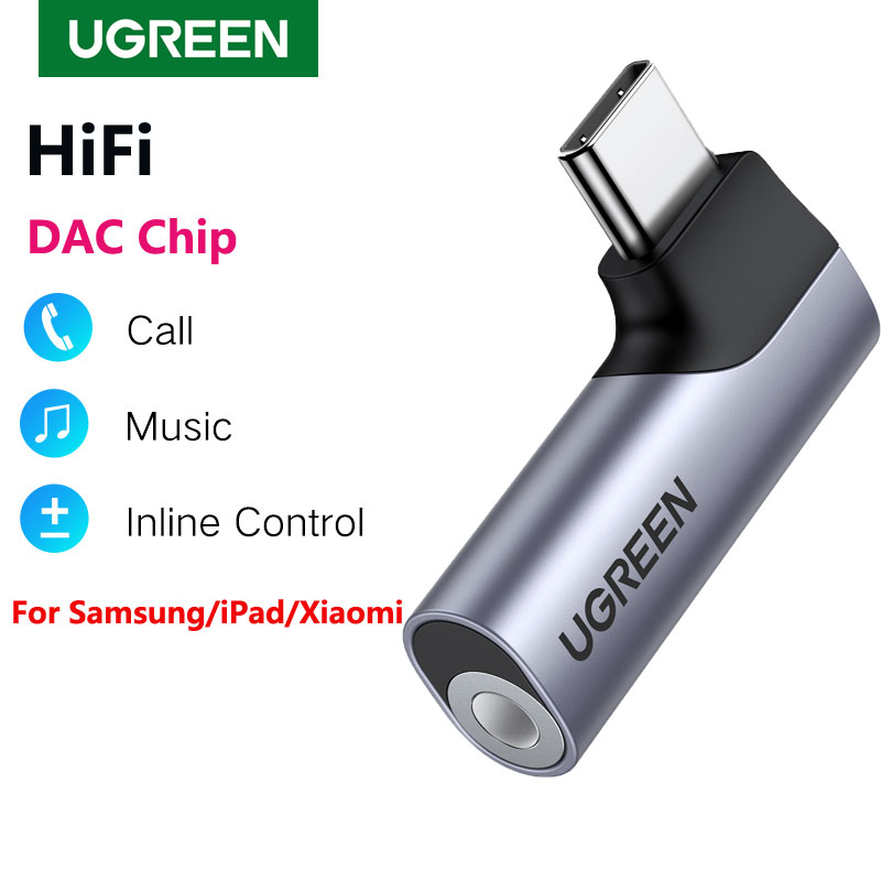 UGREEN USB C a 3.5mm Cuffia audio per Samsung Galaxy A52s S22 S21 iPad Pro 2022 Tipo C Aux DAC Auricolare Mic Jack Adattatore USB