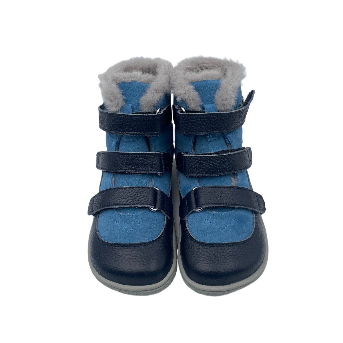 TipsieToes Top Marca Descalço Couro Genuíno Bebê Criança Menina Menino Crianças Sapatos Para Moda Botas de Neve de Inverno 3 Correias de Pele Dentro
