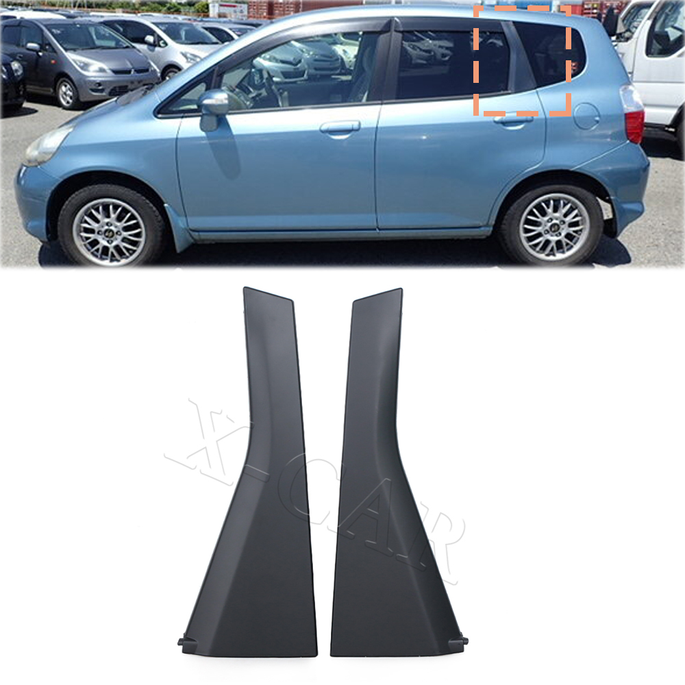 Lewy prawy tylny słupek zewnętrzny drzwi Garnish Trim Panel Car Rear Door Trim For HONDA FIT JAZZ GD1 GD3 2003 2004 2005 2006 2007 2008