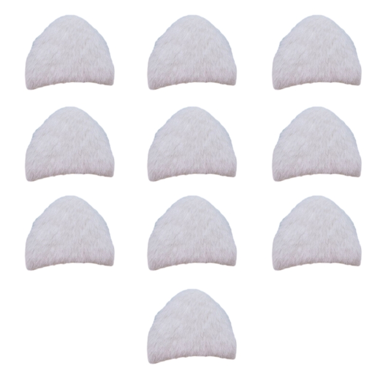 Mädchen-Katzen-Pelzohren, gepolsterte Applikationen für pelzige Haarspange, Kleidung, DIY-Kopfbedeckung