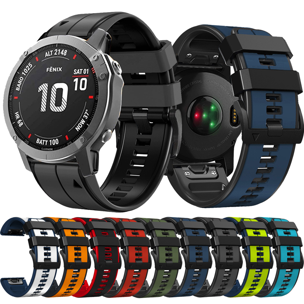 Ремешок-браслет для Garmin Fenix 7X 5X 5 Plus 7 6 6X Smart 3 3HR 935 Ремешки для часов Быстросъемный силиконовый браслет Easyfit Новый