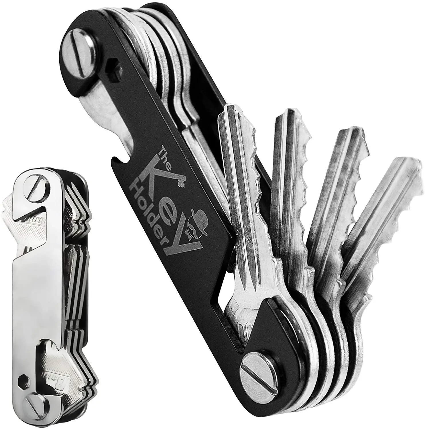 Llavero de moda para hombre, soporte para llaves de coche, marca de negocios, llaves de calidad, billetera, llaves compactas, organizadores inteligentes