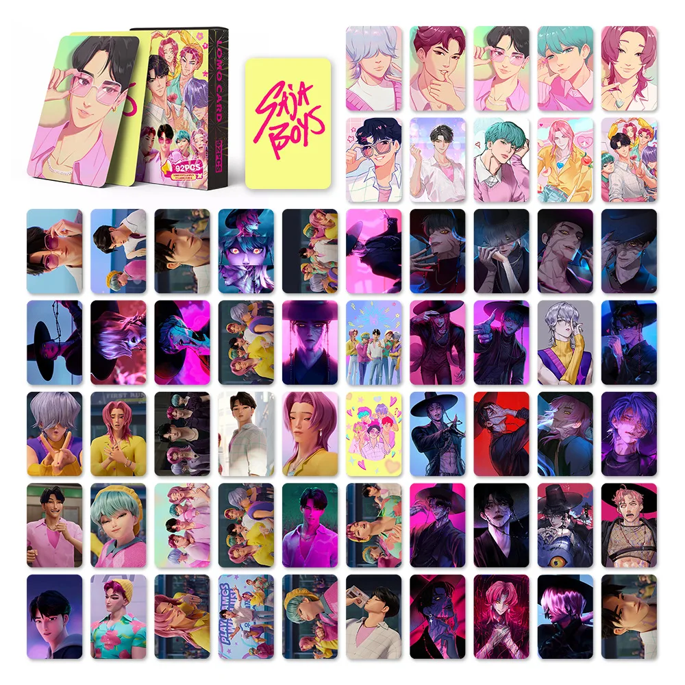 Kpop Devil Hunter kaart anime Saja kinderfeest Cosplay Gaming kaart verzamelen sticker cartoon anim stickers Huntrix decoratieve waterp