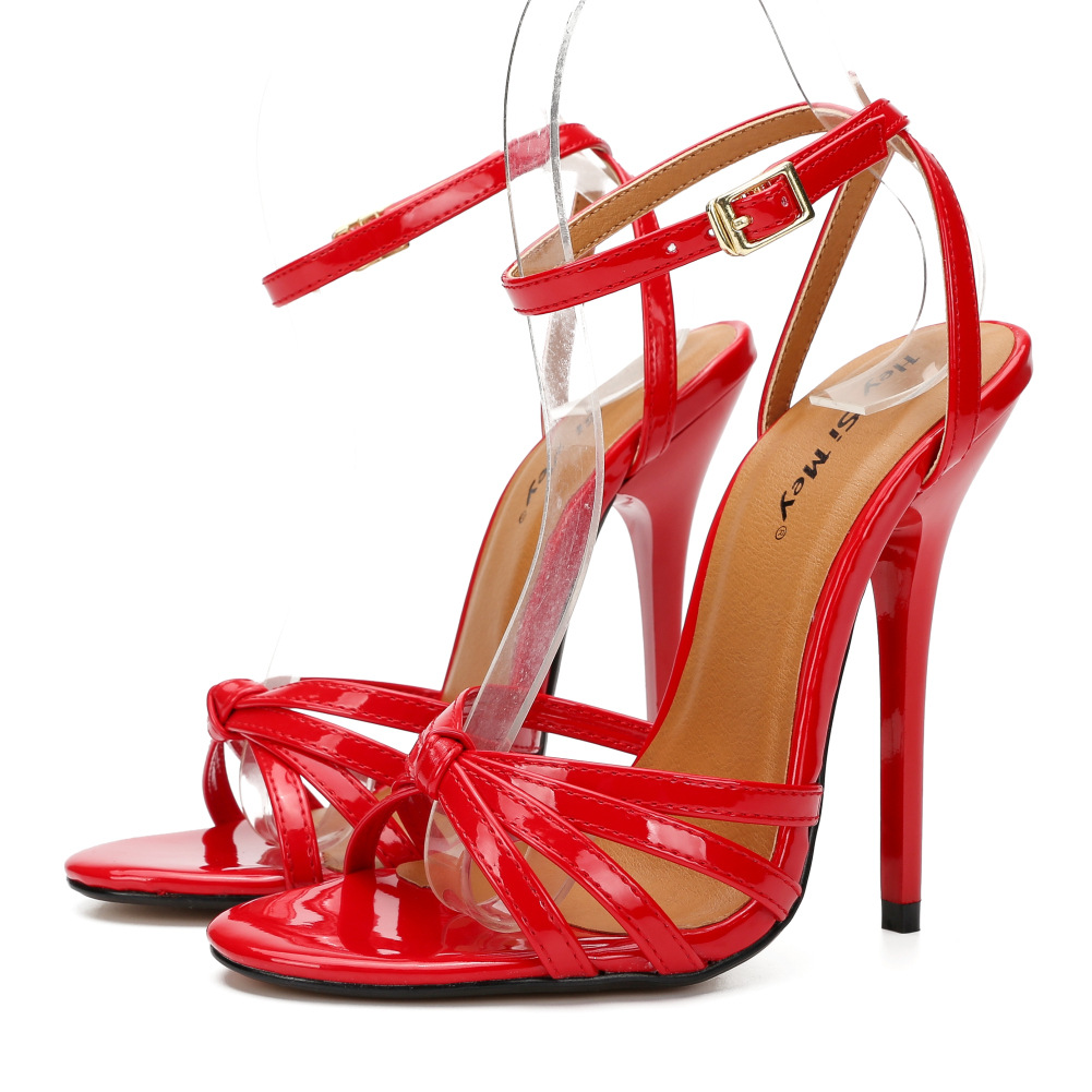 Sandálias de Salto Alto Exotic DancerQueen Gladiator Roman Gothic de 6 Polegadas (14cm) com Bico Aberto, Sapatos para Fantasia, Tamanhos Grandes 39-48, para Crossdresser
