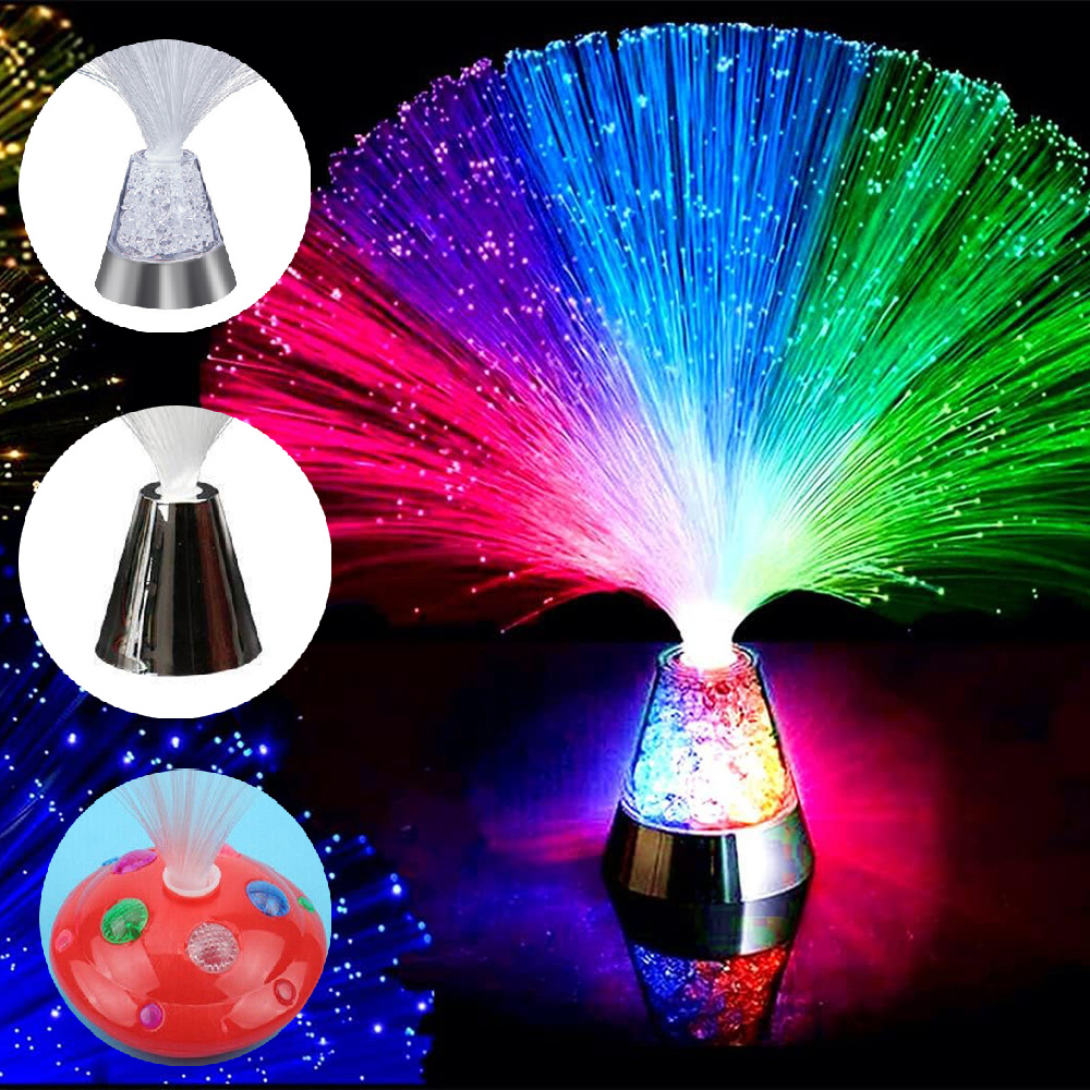 Wielokolorowa lampa światłowodowa USB, lampka LED imitująca gwieździste niebo, świecąca lampka biurkowa, kreatywna dekoracja świąteczna, lampka tworząca atmosferę na kempingu.