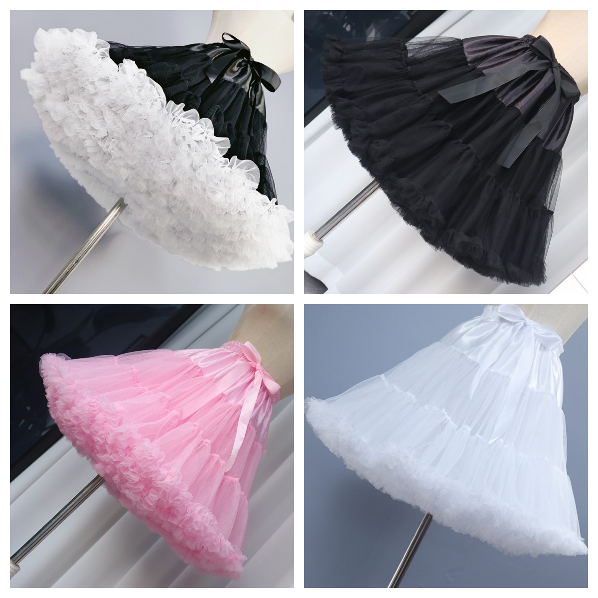 New Arrival halki ślubne krynolina dla nowożeńców Lady Girls podkoszulek na imprezę biała niebieska czarna spódnica do tańca baletowego Tutu