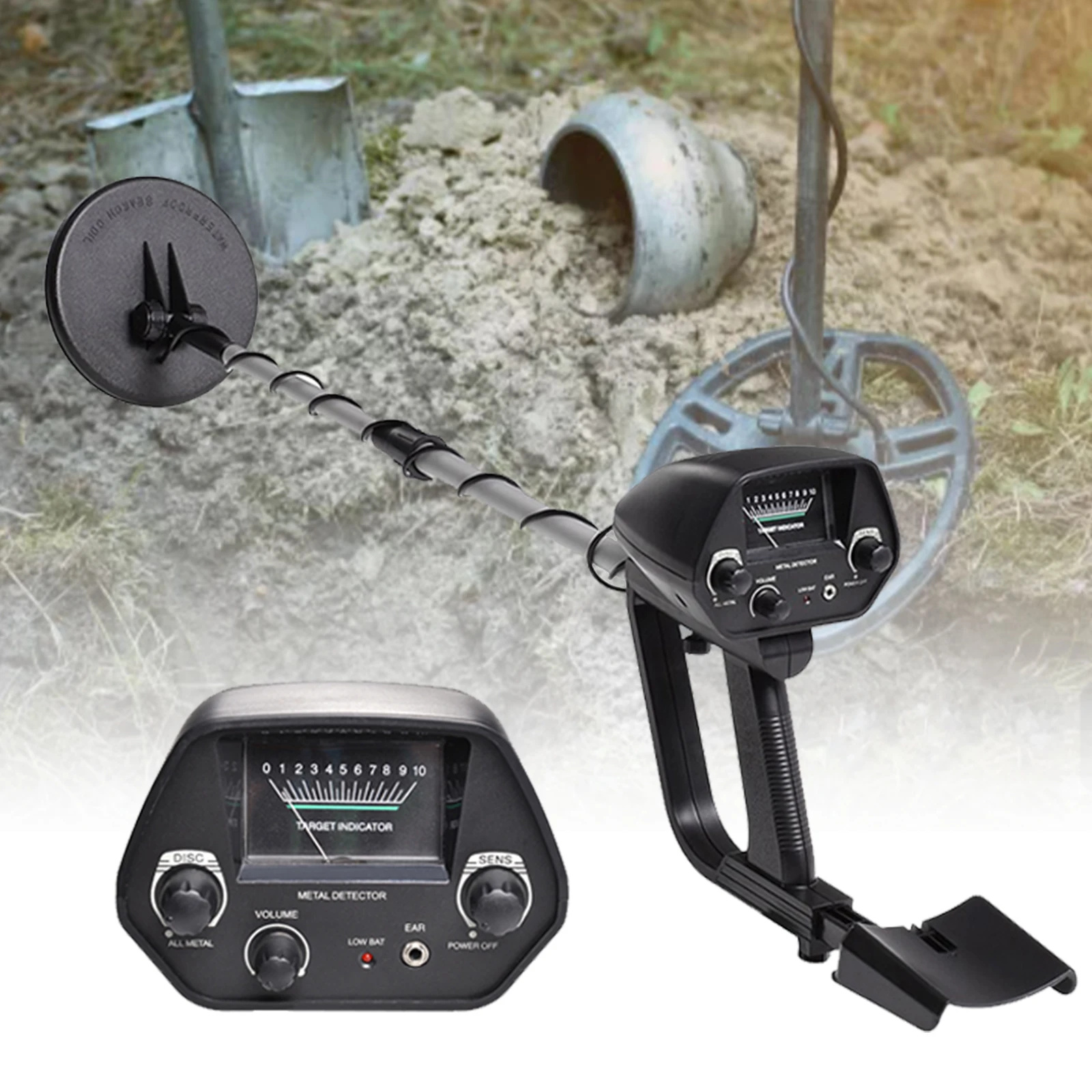 MD4030 Detector De Metais Profissional, Máquina Portátil Do Localizador Do Ouro, Caçador Do Tesouro, Profundidade Pinpointer