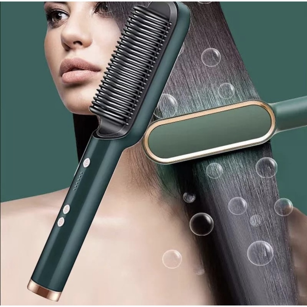 Brosse à cheveux électrique en céramique professionnelle