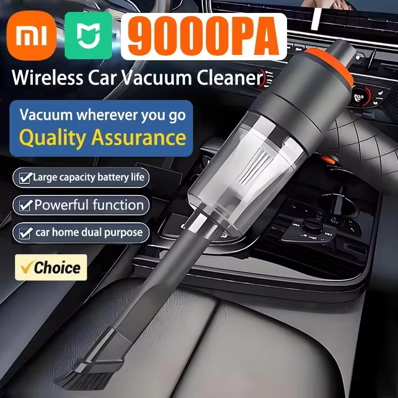 Aspiradora de coche inalámbrica Xiaomi 9000Pa, aspiradora portátil de mano inalámbrica de alta potencia de 120W para oficina y hogar