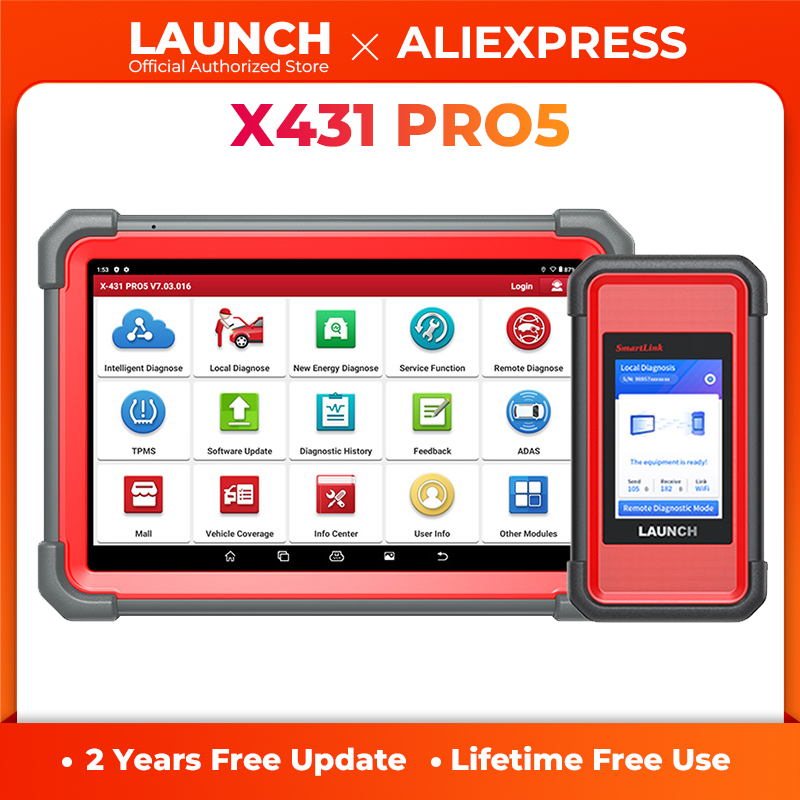 Диагностический сканер Launch X431 PRO5 SmartLink, диагностический инструмент для автомобиля